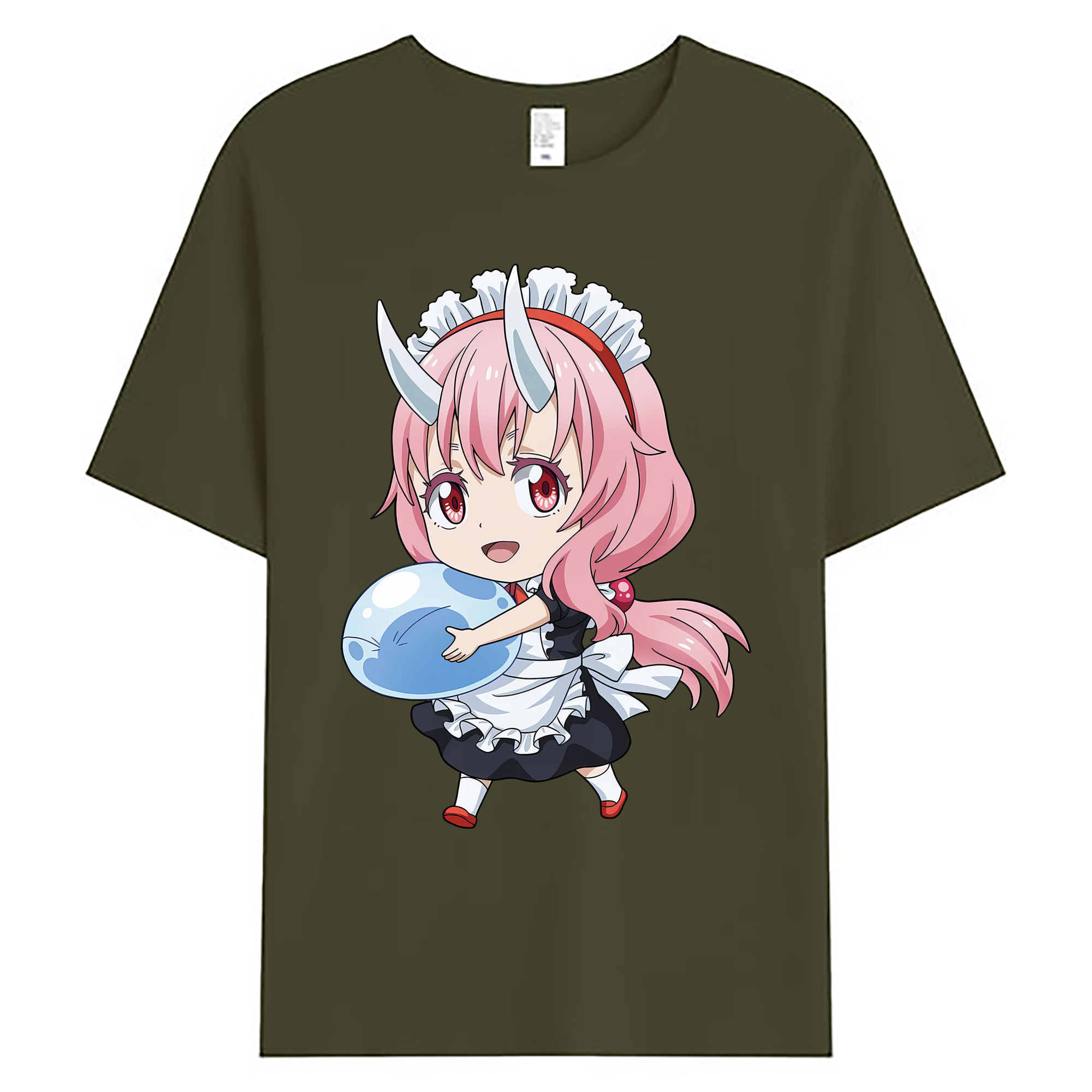 （画像用） 転スラ Regarding Reincarnated to Slime 綿100％ メンズ半袖Tシャツ｜肌触りやわらか＆通気性